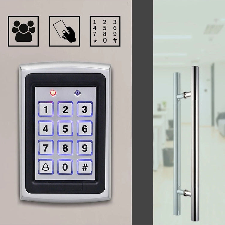 Standalone Keypad Access Control System (7612)(Silver) - Access Controller by buy2fix | Online Shopping UK | buy2fix