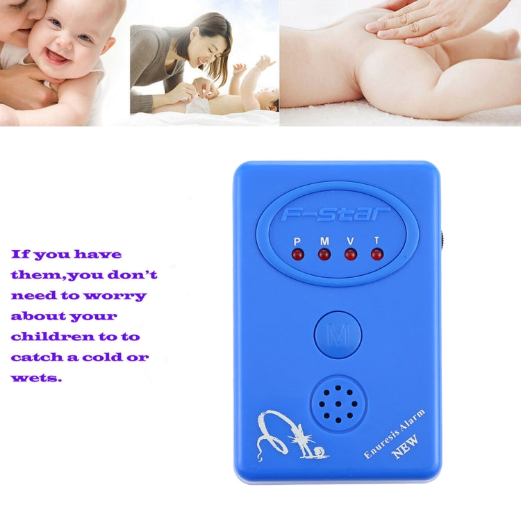 SVY001B Adult / Baby Bedwetting Enuresis Urine Bed Wetting Alarm +Sensor With Clamp(Blue) by buy2fix