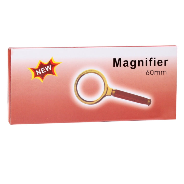 60mm Handheld Magnifier with Wooden Handle - Hand Held Style by buy2fix | Online Shopping UK | buy2fix