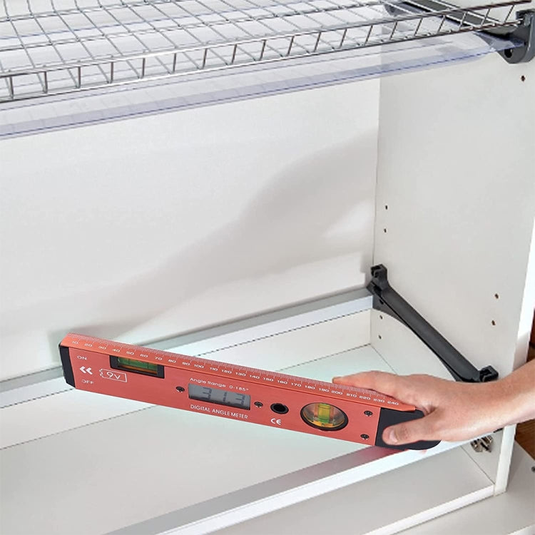 Digital LCD Display Angle Meter with Spirit Level - Laser Rangefinder by buy2fix | Online Shopping UK | buy2fix