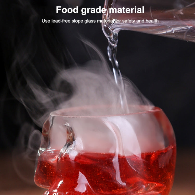 Crystal Skull Head Vodka Whiskey Shot Glass(Transparent) by buy2fix