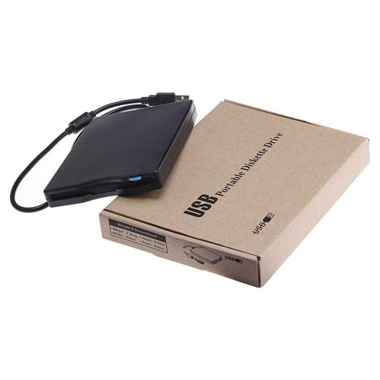 USB Portable Diskette Drive, USB External Floppy Drive(Black) by buy2fix