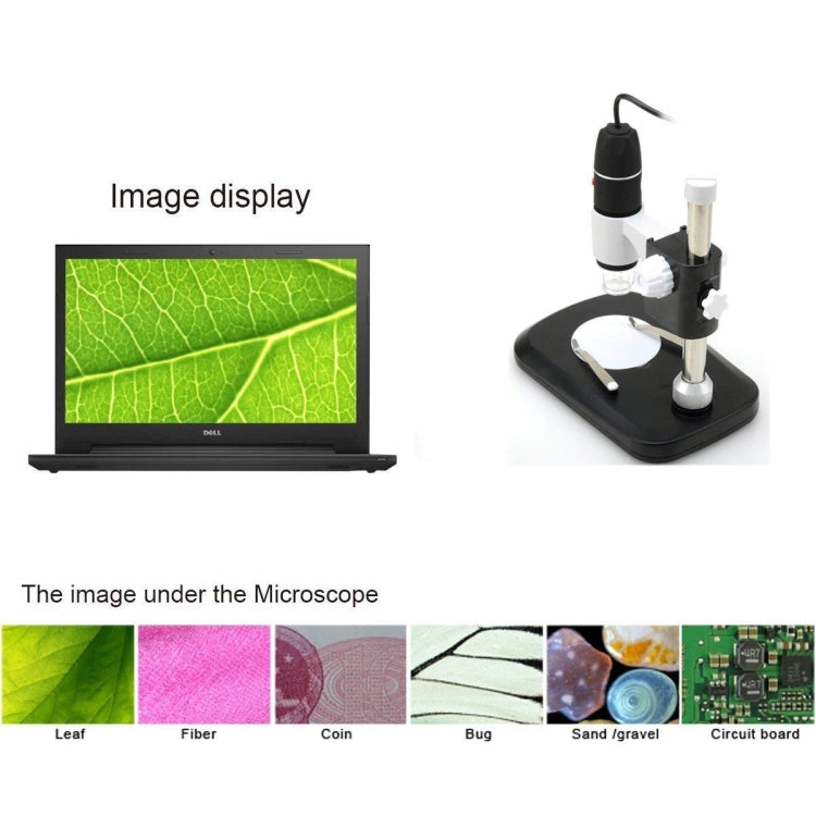DMS-MDS800 40X-800X Magnifier 2.0MP Image Sensor USB Digital Microscope with 8 LEDs & Professional Stand - Digital Microscope by buy2fix | Online Shopping UK | buy2fix