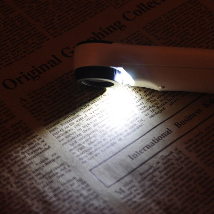 40X Handheld Exclamation Mark Style Magnifier with 2-LED Light by buy2fix