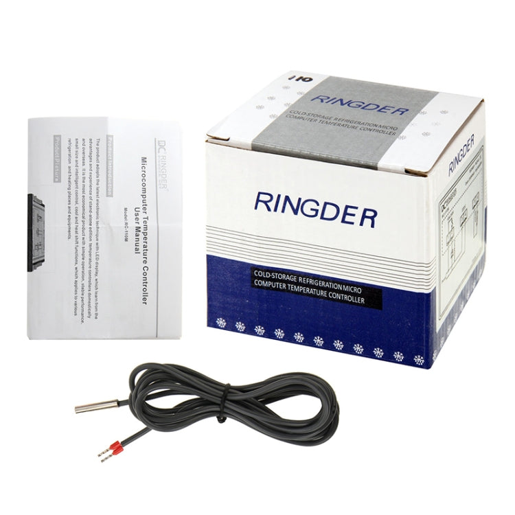 RC-110M Digital LCD Temperature Controller Thermocouple Thermostat Regulator with Sensor Termometer, Temperature Range: -40 to 110 Degrees Celsius - Thermostat & Thermometer by buy2fix | Online Shopping UK | buy2fix