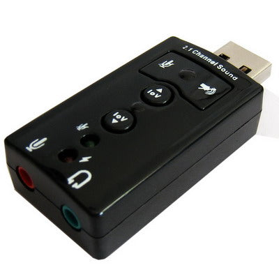 2.1 Channel USB Sound Adapter(Black) by buy2fix
