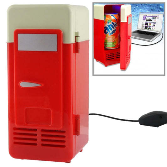 Mini USB PC Fridge Beverage / Drink Cans Cooling / Heating(Red) - Refrigerators by buy2fix | Online Shopping UK | buy2fix