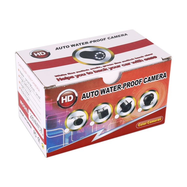 LED Sensor Car Rear View Camera, Support Color Lens/ 120 Degrees Viewable / Waterproof & Night Sensor function, Diameter: 28mm (E328)(Black) - Rear View Cameras by buy2fix | Online Shopping UK | buy2fix