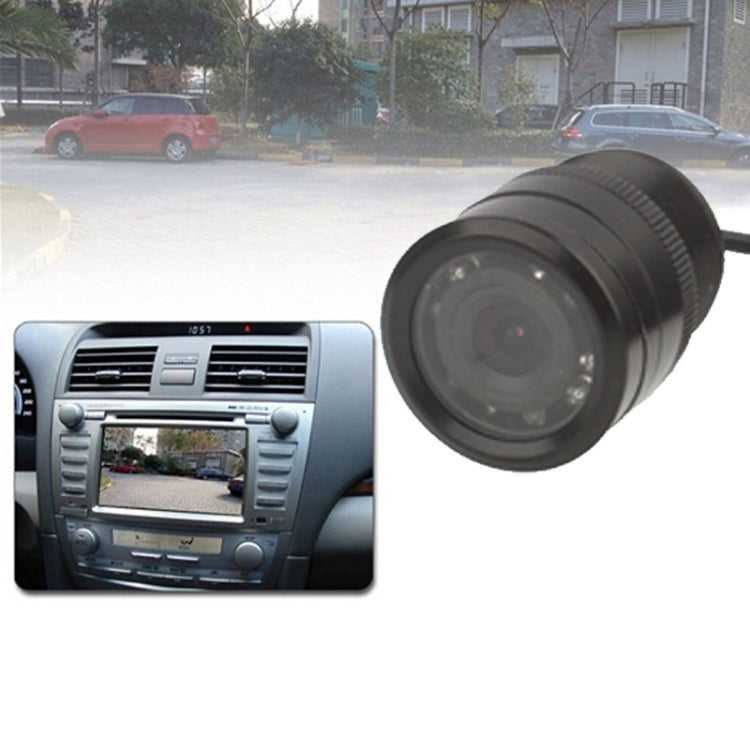 LED Sensor Car Rear View Camera, Support Color Lens/ 120 Degrees Viewable / Waterproof & Night Sensor function, Diameter: 28mm (E328)(Black) - Rear View Cameras by buy2fix | Online Shopping UK | buy2fix