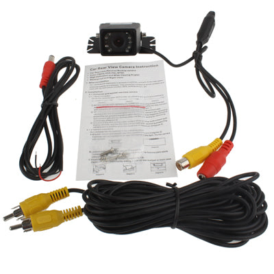 LED Sensor Car Rear View Camera, Support Color Lens/135°Viewable / Waterproof & Night Sensor function (E327)(Black) - Rear View Cameras by buy2fix | Online Shopping UK | buy2fix