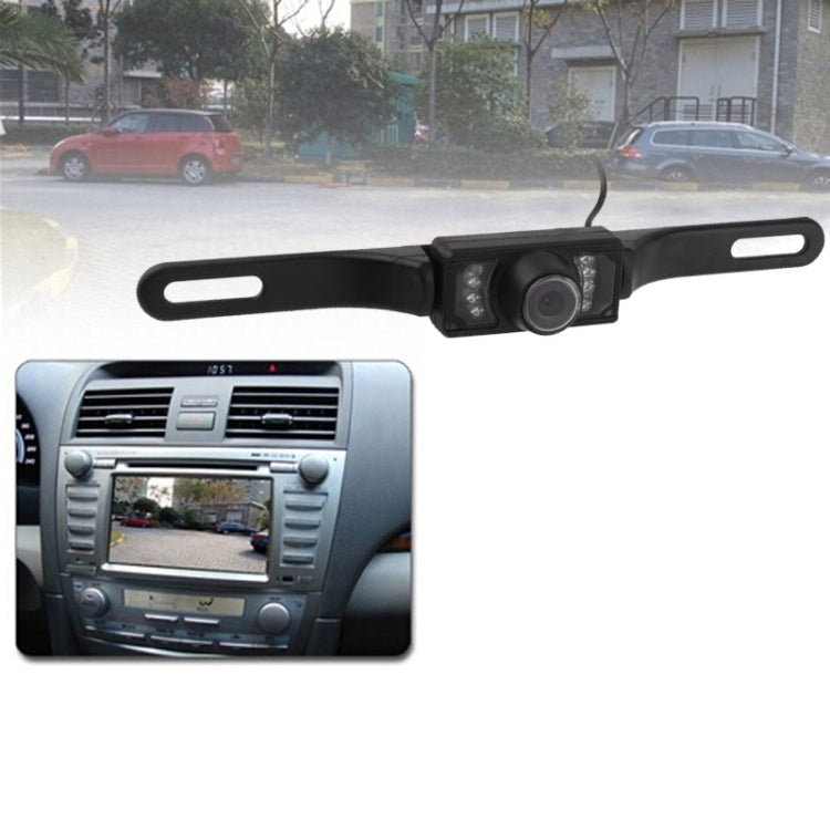 LED Sensor Car Rear View Camera, Support Color Lens / 135 Degree Viewable / Waterproof & Night Sensor Function (E300)(Black) - Rear View Cameras by buy2fix | Online Shopping UK | buy2fix