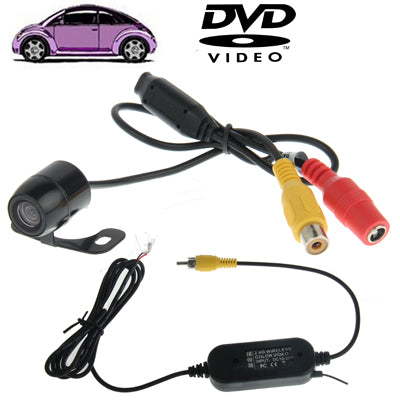 Waterproof Wireless Butterfly DVD Rear View Camera With Scaleplate , Support Installed in Car DVD Navigator or Car Monitor , Wide Viewing Angle: 170 degree (WX003)(Black) - Rear View Cameras by buy2fix | Online Shopping UK | buy2fix