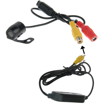 Waterproof Wireless Butterfly DVD Rear View Camera With Scaleplate , Support Installed in Car DVD Navigator or Car Monitor , Wide Viewing Angle: 170 degree (WX003)(Black) - Rear View Cameras by buy2fix | Online Shopping UK | buy2fix