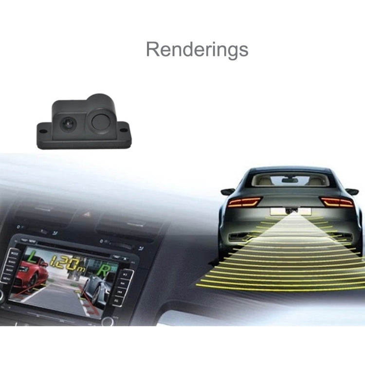2 in 1 Mini 160 Degrees View Angle Car Rear View Reverse Backup Car Camera with Parking(Black) - Rear View Cameras by buy2fix | Online Shopping UK | buy2fix