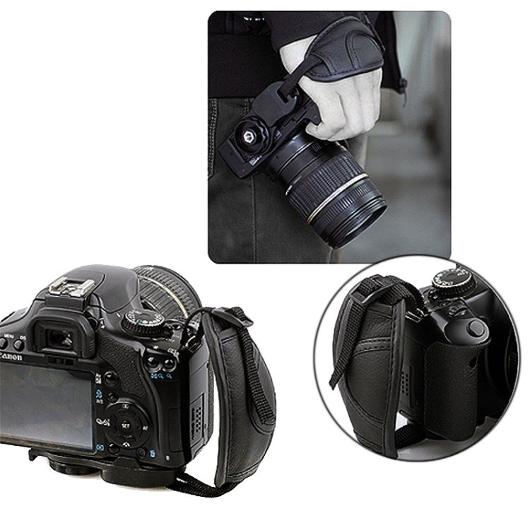 Leather Camera Grip(Black) by buy2fix