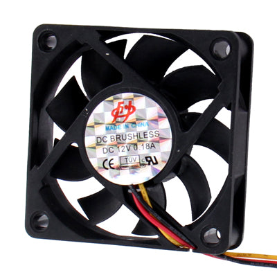 60mm 3-pin Cooling Fan (6015 3-pin) - Fan Cooling by buy2fix | Online Shopping UK | buy2fix