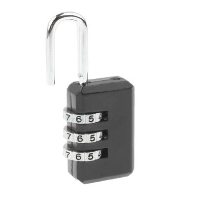 3 Digit Resettable Combination Security Travel Lock(Random Color Delivery) - Padlocks by buy2fix | Online Shopping UK | buy2fix