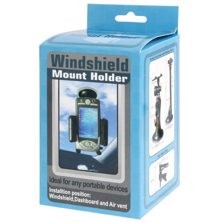 Universal 360 Degree Rotation Suction Cup Car Holder / Desktop Stand, For iPhone, Galaxy, Sony, Lenovo, HTC, Huawei, and other Smartphones of Width: 5.1cm- 10.5cm(Black) by buy2fix