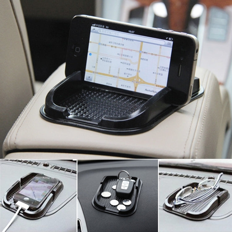 Universal Mobile Phone Car Rubber Smart Non-slip Stand Holder, For iPhone, Galaxy, Sony, Lenovo, HTC, Huawei, and other Smartphones(Black) by buy2fix