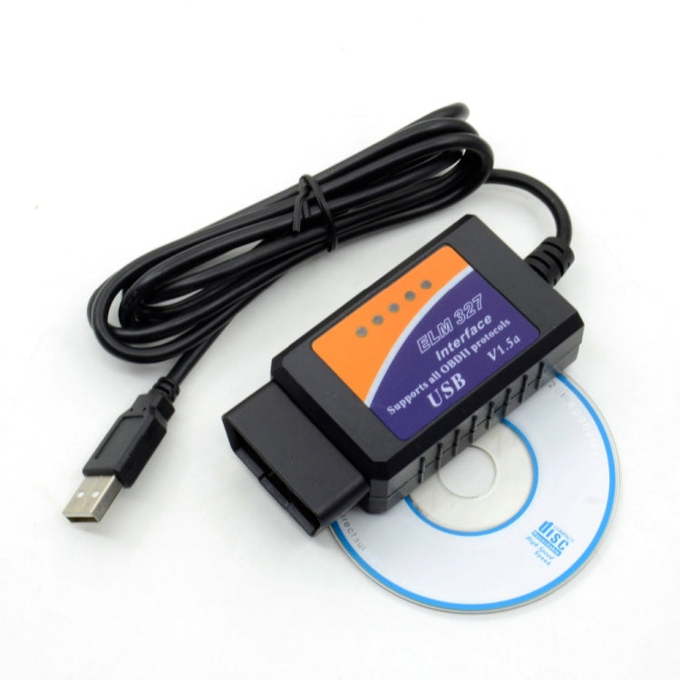 USB ELM327 OBDII Car Diagnostics Tool for Notebook / PC(Black) by buy2fix