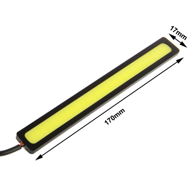 2 x 6W DIY White LED Daytime Running Light / DRL Lamp, Length: 17cm(Black) - Running Lights by buy2fix | Online Shopping UK | buy2fix