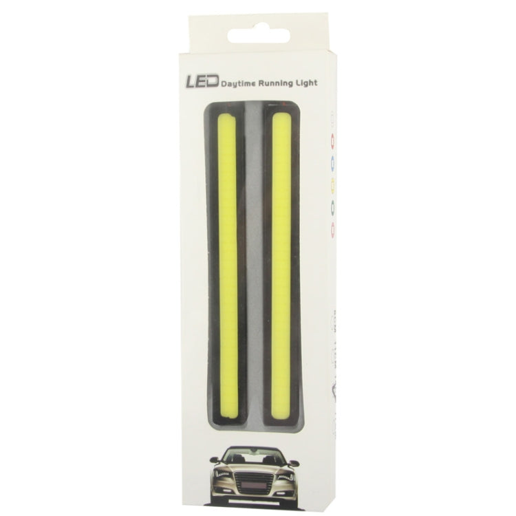 2 x 6W DIY White LED Daytime Running Light / DRL Lamp, Length: 17cm(Black) - Running Lights by buy2fix | Online Shopping UK | buy2fix