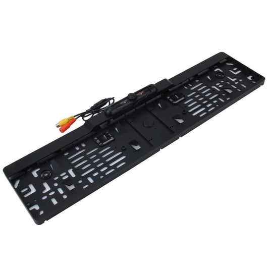 European Car License Plate Frame Rear View Camera, Size: 52.8cm x 12.6cm(Black) - Rear View Cameras by buy2fix | Online Shopping UK | buy2fix