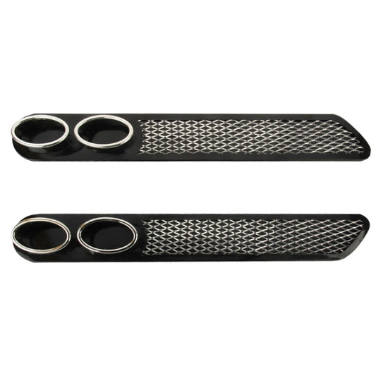 2 PCS Car Tail Pipes Exhaust Pipe Decorative Sticker(Black) by buy2fix