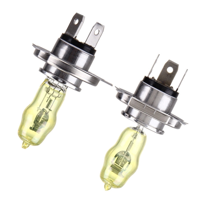 H4 Xenon Pure Yellow Bulbs, 12V 100/90W - Halogen Lights by buy2fix | Online Shopping UK | buy2fix
