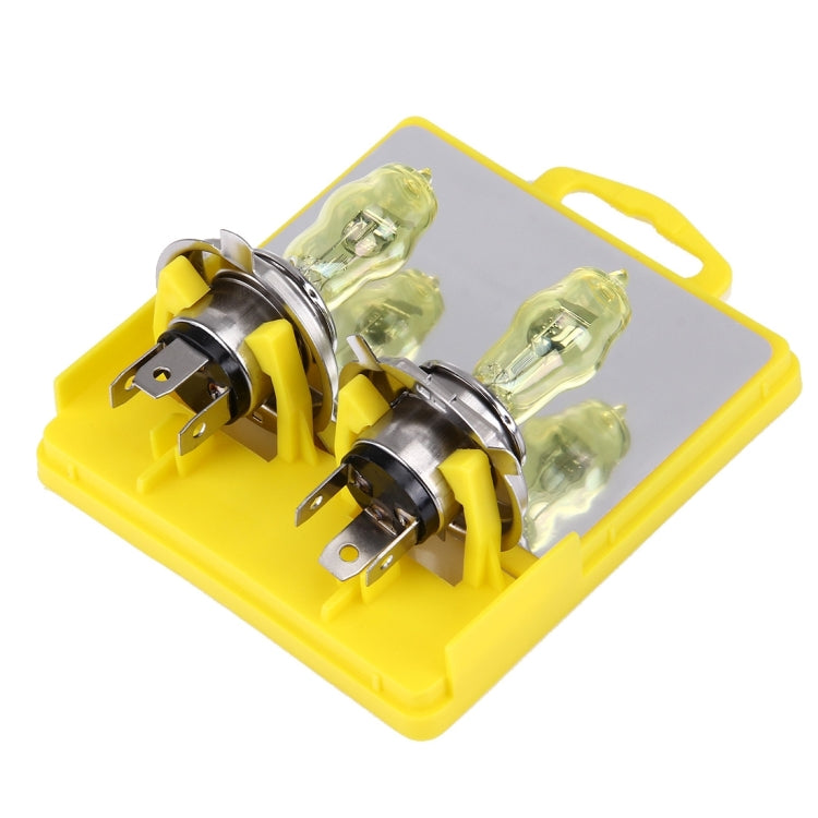 H4 Xenon Pure Yellow Bulbs, 12V 100/90W - Halogen Lights by buy2fix | Online Shopping UK | buy2fix
