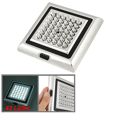 High Power Car Indoor 42 LED 3 Sections Switch Lamp Light, DC 12V(White Light) by buy2fix