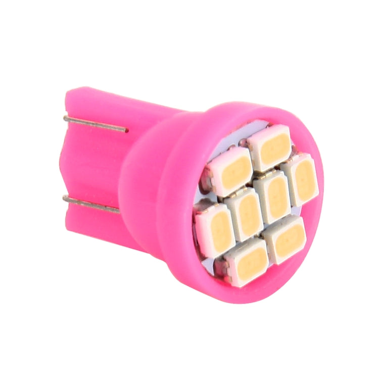 10 PCS T10 8 LED Car Signal Light Bulb(Pink Light) - Clearance Lights by buy2fix | Online Shopping UK | buy2fix