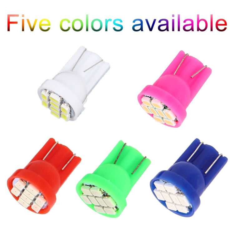 10 PCS T10 8 LED Car Signal Light Bulb(Pink Light) - Clearance Lights by buy2fix | Online Shopping UK | buy2fix