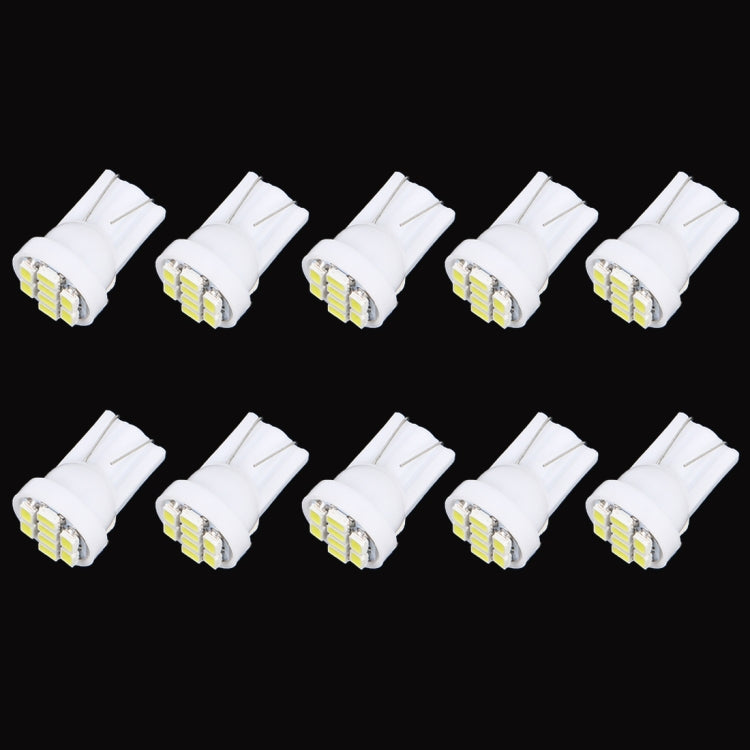 10 PCS T10 8 LED Car Signal Light Bulb(White Light) - Clearance Lights by buy2fix | Online Shopping UK | buy2fix
