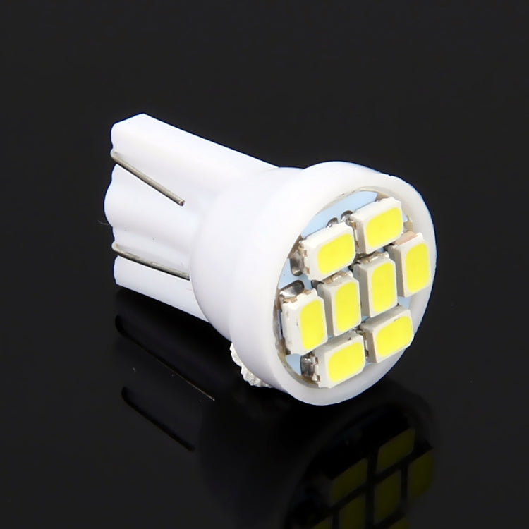 10 PCS T10 8 LED Car Signal Light Bulb(White Light) - Clearance Lights by buy2fix | Online Shopping UK | buy2fix