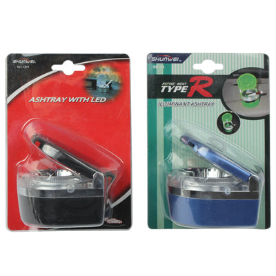 Portable LED Light Travel Car Vehicle Automobile Cigarette Ash Tray Ashtray (Random Color Delivery) by buy2fix