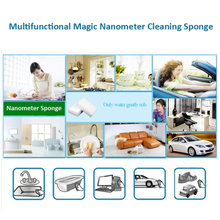 Magic Nanometer Cleaning Sponge with Strong Decontamination, Size: 10cm x 6cm x 2cm - Car washing supplies by buy2fix | Online Shopping UK | buy2fix