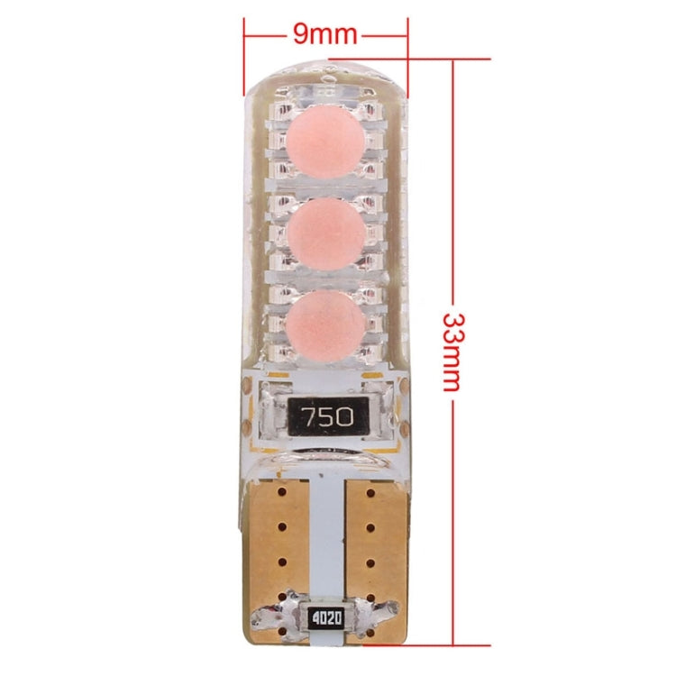 10 PCS T10 3W 300LM Silicone 6 LED SMD 5050 Car Clearance Lights Lamp, DC 12V - Clearance Lights by buy2fix | Online Shopping UK | buy2fix