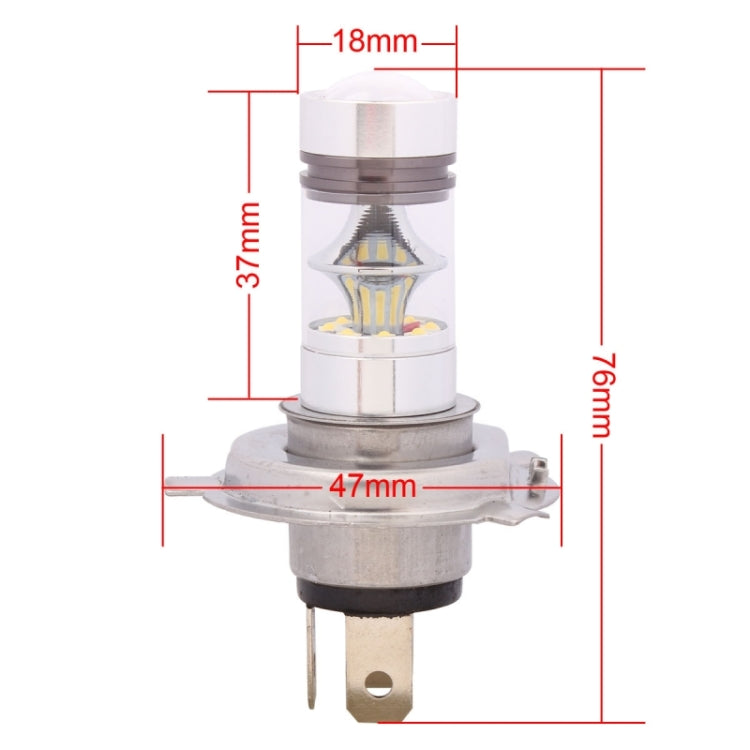 H4 850LM P43T 100W LED Car Front Headlights / Daytime Running Light / Driving Lamp Bulb, DC 12-24V(Cool White) - Fog / Driving Lights by buy2fix | Online Shopping UK | buy2fix
