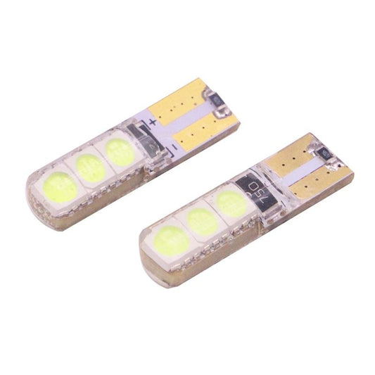 2 PCS T10 2W 120-140LM 6 LED Ice Blue 5050 LED Brake Light for Vehicles, DC12V by buy2fix