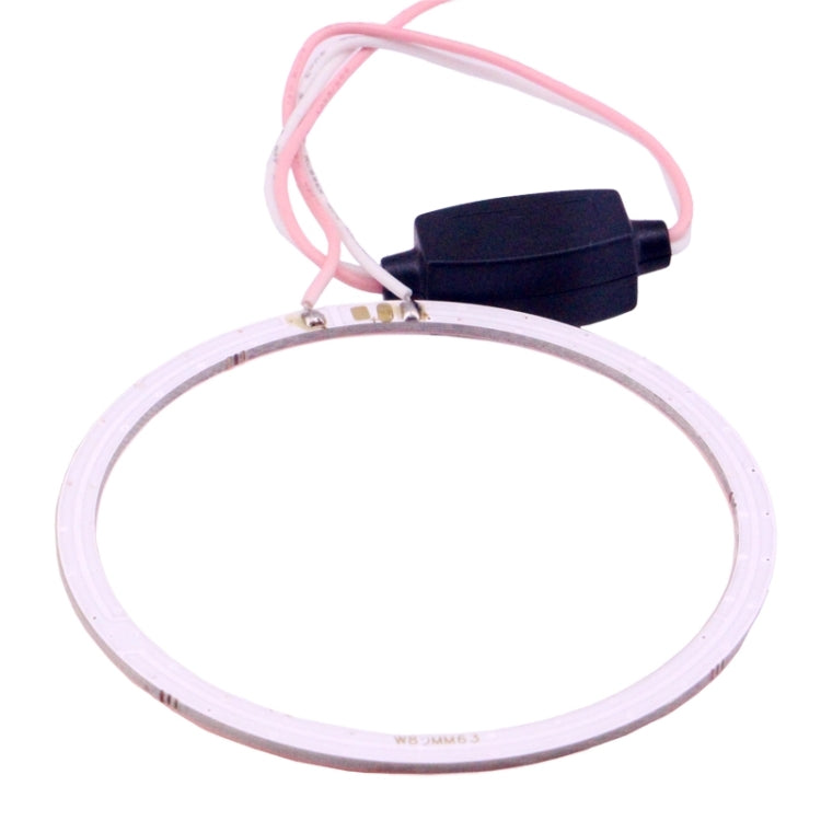 80mm 5W 180LM Angel Eyes Circles Car Headlight Red Light COB LED Lights for Vehicles, DC 12-24V - Eagle Eye Lamps by buy2fix | Online Shopping UK | buy2fix