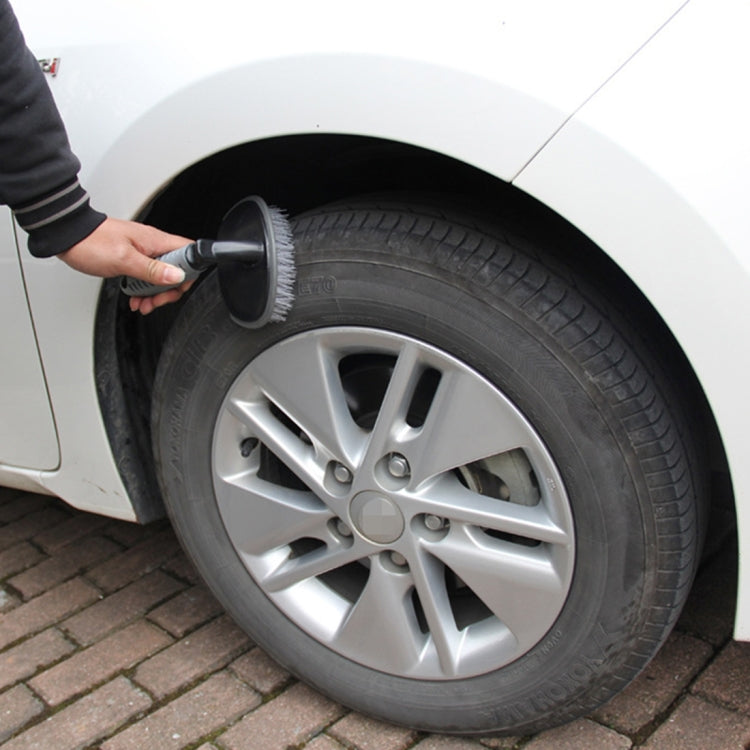 KANEED Car Motorcycle Washing Tool Car Tyre / Wheel Wash Cleaning Brush with Handle(Grey) by KANEED