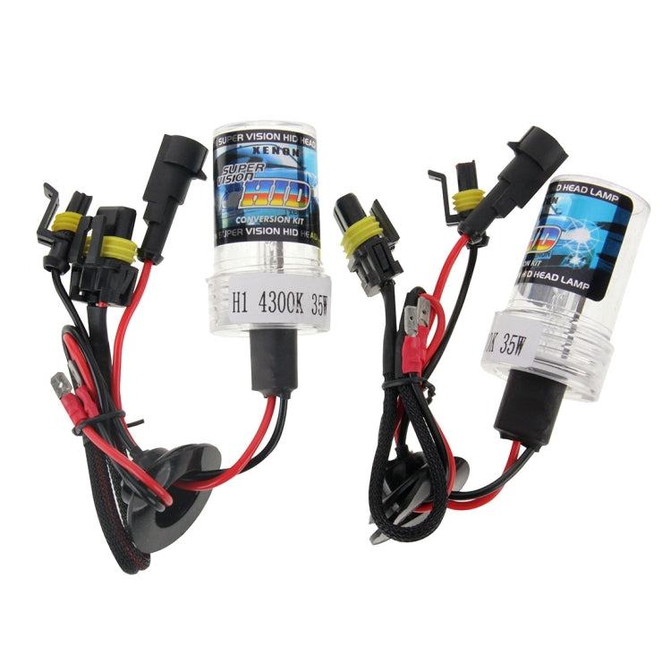 DC12V 35W H1 HID Xenon Light Single Beam Super Vision Waterproof Head Lamp, Color Temperature: 4300K, Pack of 2 - Xenon Lights by buy2fix | Online Shopping UK | buy2fix