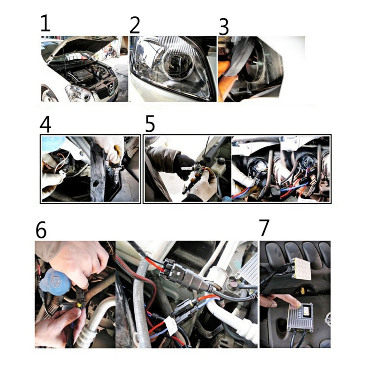 DC12V 35W H1 HID Xenon Light Single Beam Super Vision Waterproof Head Lamp, Color Temperature: 4300K, Pack of 2 - Xenon Lights by buy2fix | Online Shopping UK | buy2fix