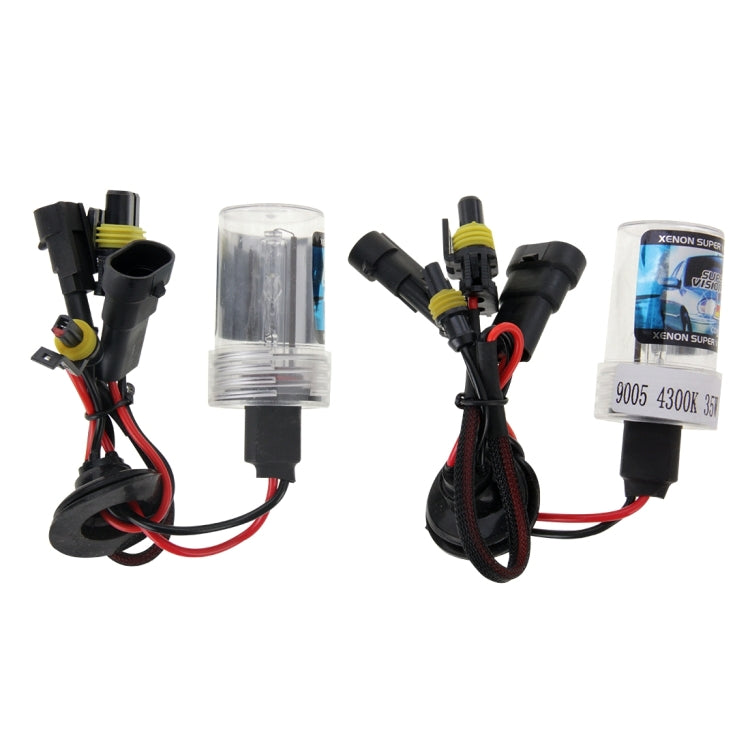DC12V 35W HB3/9005 HID Xenon Light Single Beam Super Vision Waterproof Head Lamp, Color Temperature: 4300K, Pack of 2 - Xenon Lights by buy2fix | Online Shopping UK | buy2fix