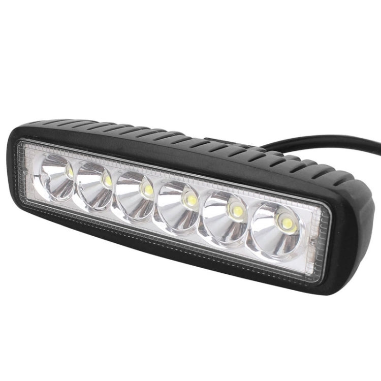 18W 1440LM Epistar 6 LED White Slot Beam Car Work Lamp Bar Light Waterproof IP67, DC 10-30V - Work Lights by buy2fix | Online Shopping UK | buy2fix