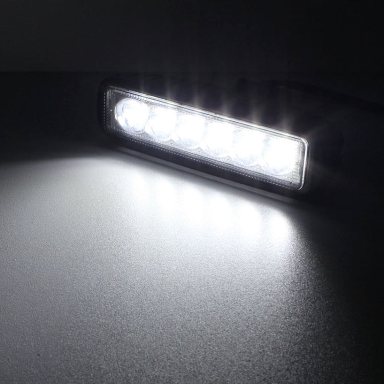 18W 1440LM Epistar 6 LED White Slot Beam Car Work Lamp Bar Light Waterproof IP67, DC 10-30V - Work Lights by buy2fix | Online Shopping UK | buy2fix