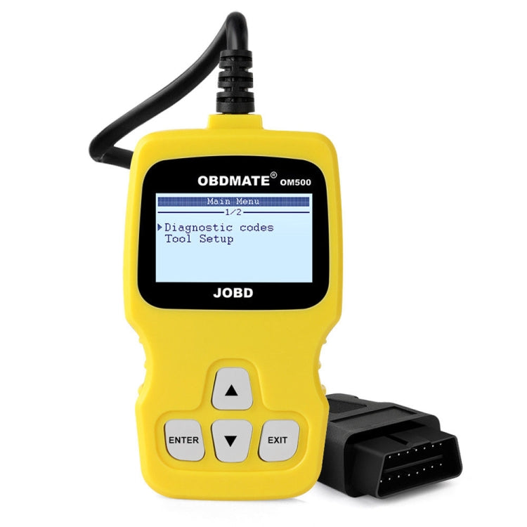 OBDMATE OM500 OBDII / EOBD / JOBD Code Reader(Yellow) - Code Readers & Scan Tools by buy2fix | Online Shopping UK | buy2fix