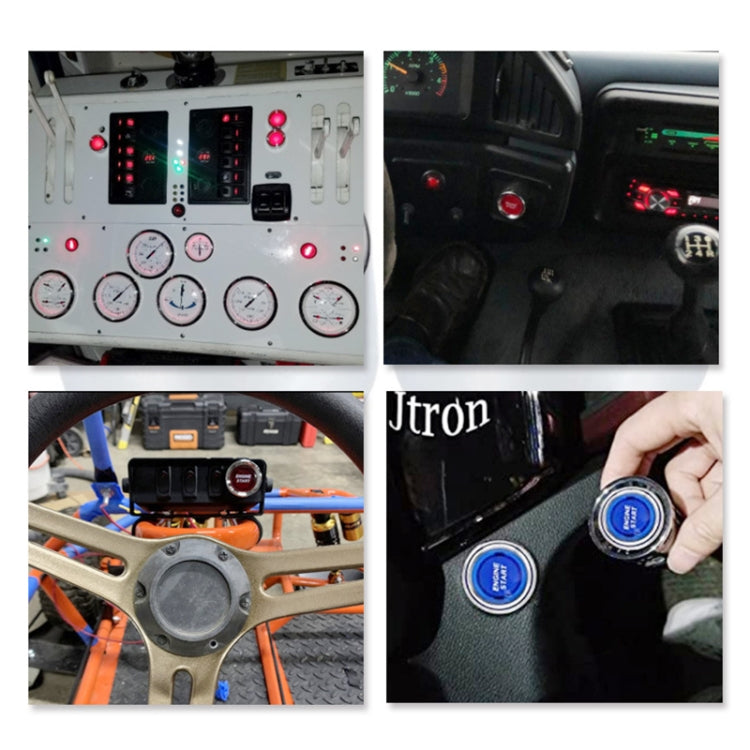 Red Light Push Start Ignition Switch for Racing Sport (DC 12V)(Red) by buy2fix