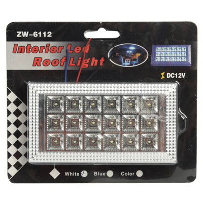 White Interior 18 LED Roof Light for Vehicle (DC 12V) by buy2fix